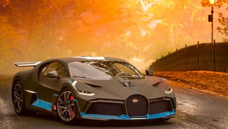 Bugatti Divo in Autumn Glow wallpaper