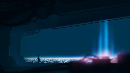 Futuristic Anime Cityscape wallpaper