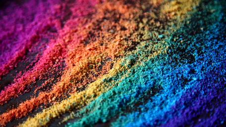 Vibrant Rainbow Powder Art for LGBT Celebration wallpaper