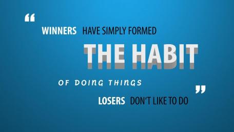 Embrace the Habit of Winners wallpaper