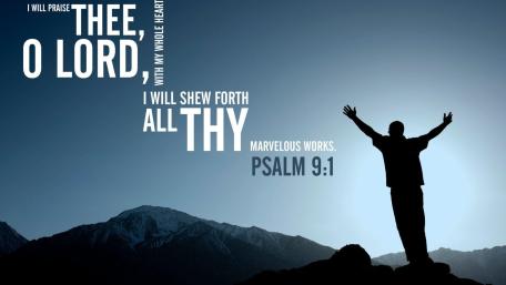 Psalm 9:1 wallpaper