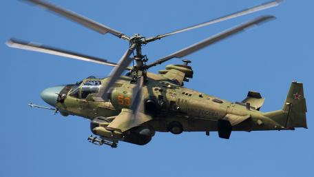 Kamov Ka-52 Attack Helicopter in Action wallpaper