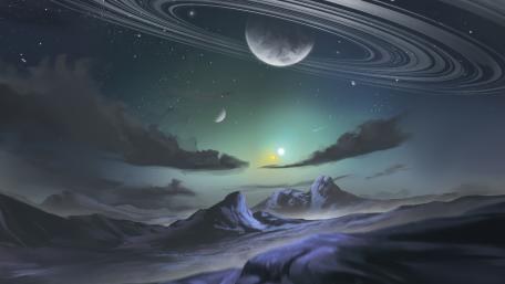 Ethereal Alien Landscape in 4K wallpaper