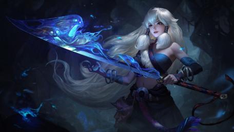 Enchanted Warrior with Mystical Sword wallpaper