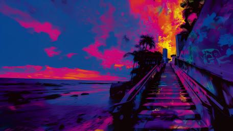 Stairway to Fantasy Twilight wallpaper