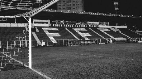 Figueirense Stadium in Monochrome Beauty wallpaper