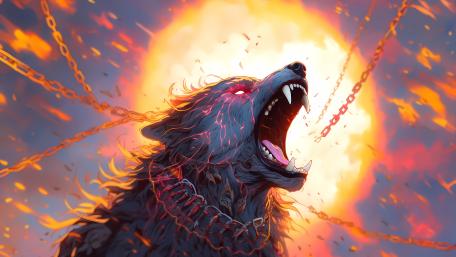 Enchained Werewolf Fury wallpaper