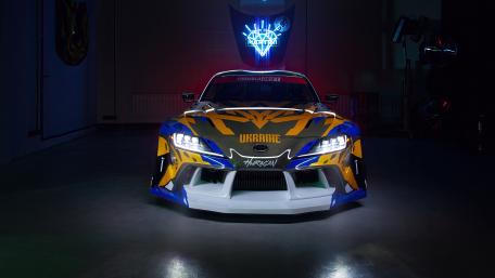 Toyota Supra Front View in 4K wallpaper