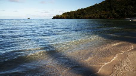 Serene Ocean View at Golden Hour wallpaper