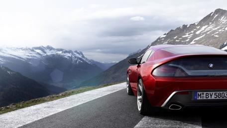 BMW Zagato Coupe Concept in Mountainous Landscape! wallpaper