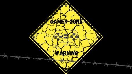 Gamer Zone Warning Sign wallpaper