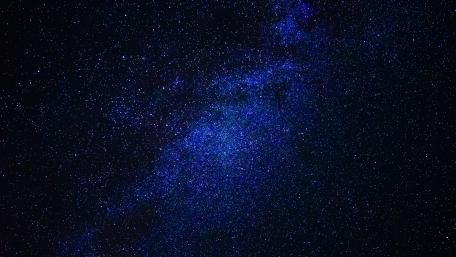 Starry Night in Blue Space wallpaper
