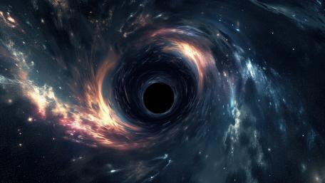 Cosmic Abyss in Deep Space wallpaper