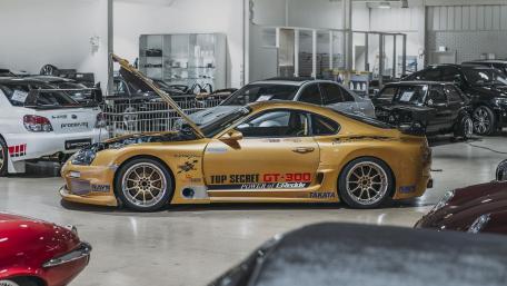 Toyota Supra GT-300 in a Garage wallpaper