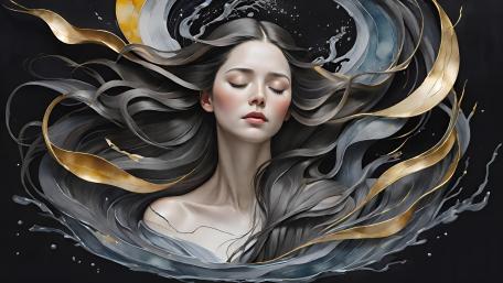 Ethereal Beauty in Fantasy Realm wallpaper