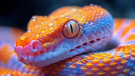 Vibrant Serpent in High-Resolution Glory wallpaper