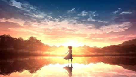 Sunlit Serenity: A New Dawn Begins wallpaper