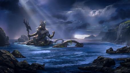 Poseidon's Wrath Unleashed wallpaper