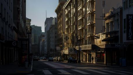 Golden Hour in the City wallpaper