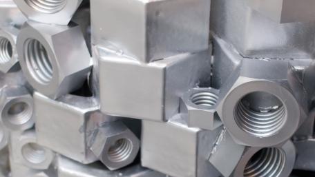 Industrial Precision in Metallic Form wallpaper
