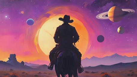 Rider of the Cosmic Frontier! wallpaper