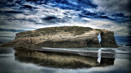 Rock Formation by the Sea wallpaper