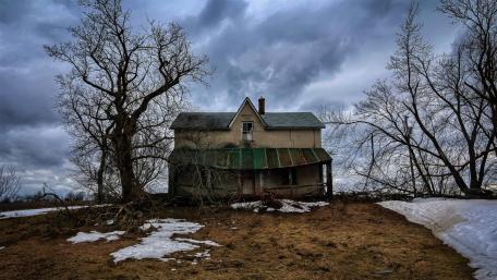 Forgotten Winter Shelter wallpaper