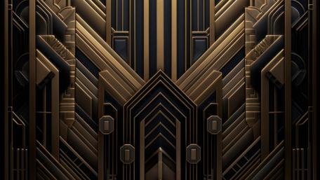 Golden Geometry Elegance wallpaper