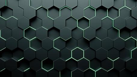 Hexagonal Neon Mesh wallpaper