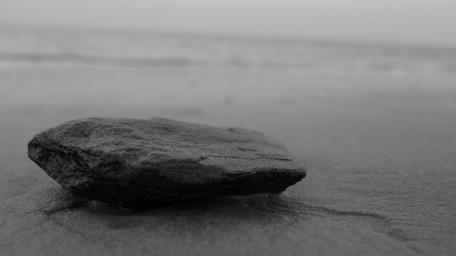 Alone - Black and white photo wallpaper