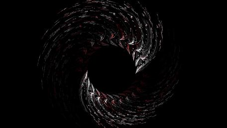 Mesmerizing Black and White Swirl wallpaper