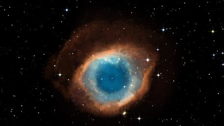 Galactic Eye in the Helix Nebula wallpaper