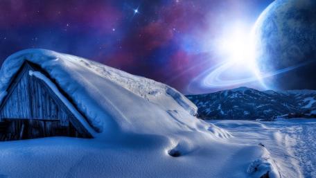 Frozen Escape to a Distant World wallpaper