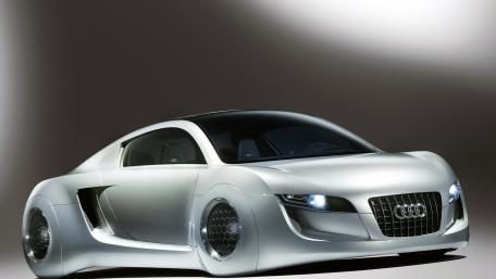 Futuristic Elegance on Four Wheels wallpaper