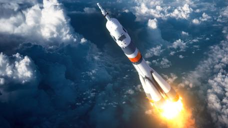 Rocket Launch in the Stratosphere wallpaper