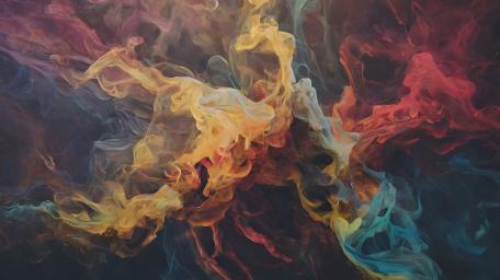 Cosmic Fluidity in Multicolor Flow wallpaper