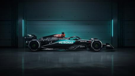 Sleek Mercedes Formula 1 Car in 4K wallpaper