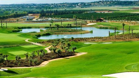 Lush Golf Course Oasis with Stunning Views wallpaper