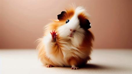 A waving Guinea Pig wallpaper