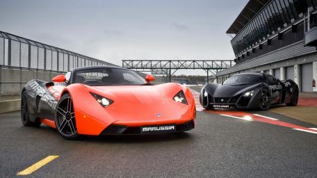 Marussia Supercar Duo on the Track wallpaper