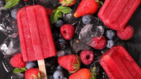 Berry Delight Frozen Treats in 8K wallpaper