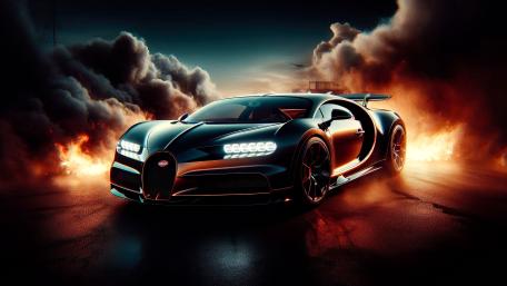 Bugatti Chiron Super Sport in Fiery Glory wallpaper