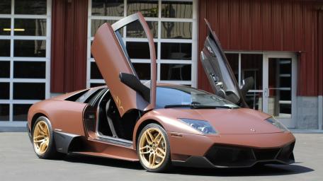 Lamborghini Murcielago in Alluring Bronze Finish wallpaper
