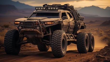 AI-Enhanced Off-Road Adventure Machine wallpaper