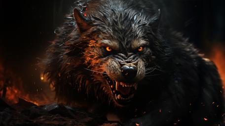 Mist of the Fierce Werewolf wallpaper