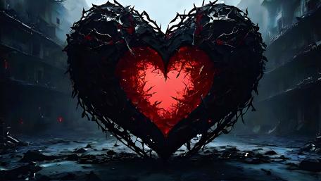 Broken Heart AI Art wallpaper