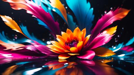 Abstract Flower wallpaper