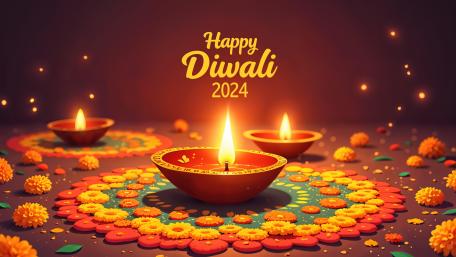 Happy Diwali Bliss 2024 wallpaper