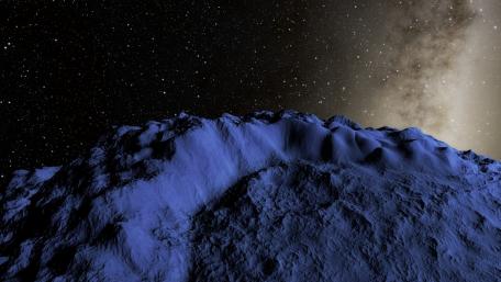 Starry Night Over Snowy Peaks in the Milky Way's Embrace wallpaper