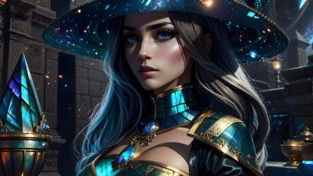 Enchanted Sorceress of the Arcane Realms wallpaper